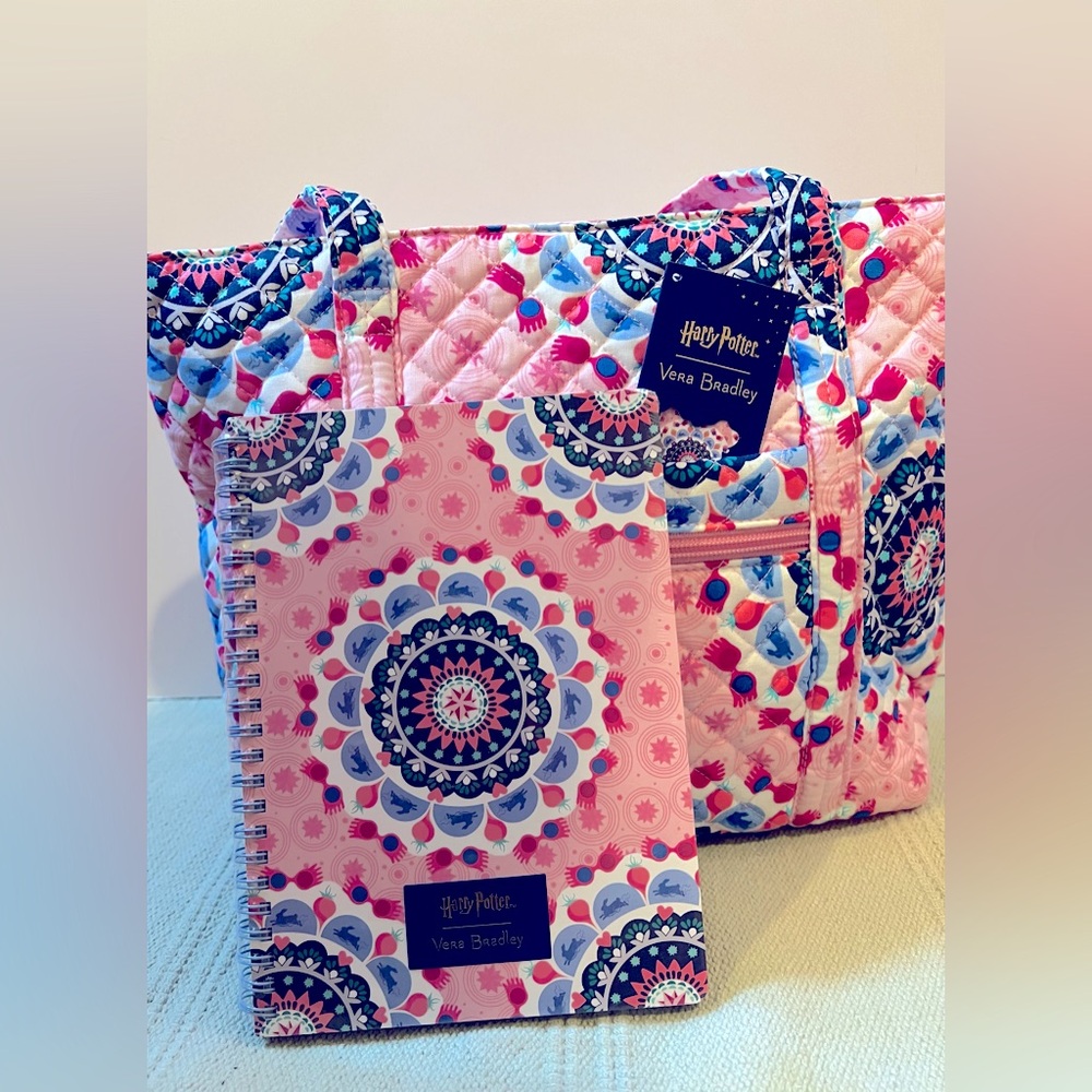 Vera Bradley Harry Potter Luna Lovegood Tote Bag and Notebook